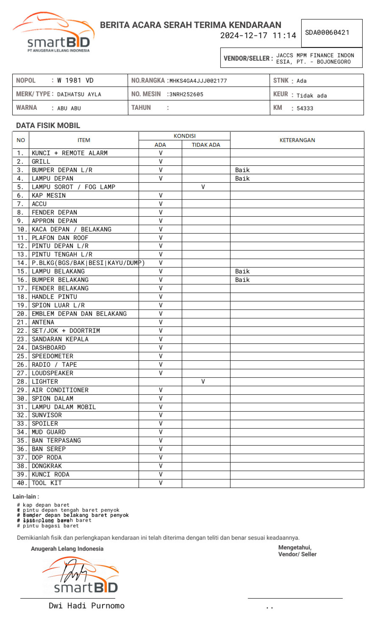 DAIHATSU AYLA 1.2X