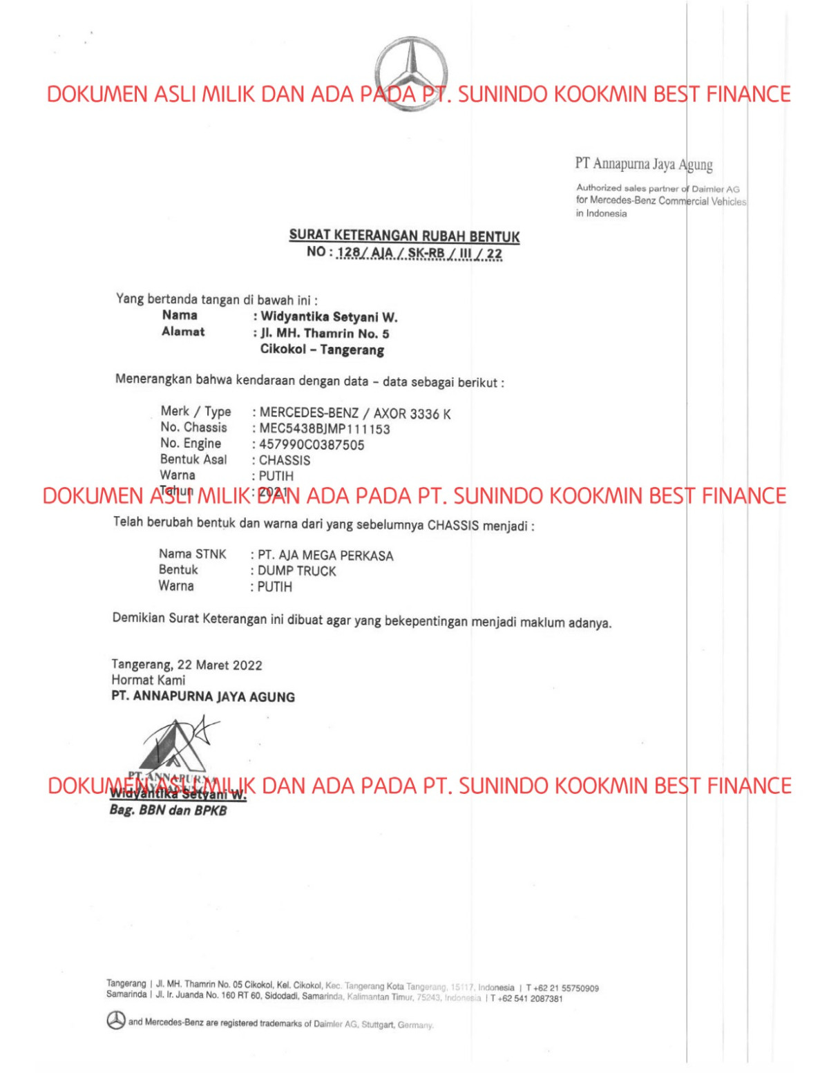 MERCEDES BENZ AXOR 336K