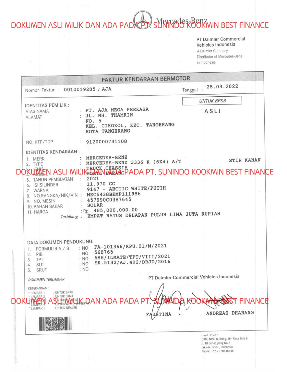 MERCEDES BENZ AXOR 336K