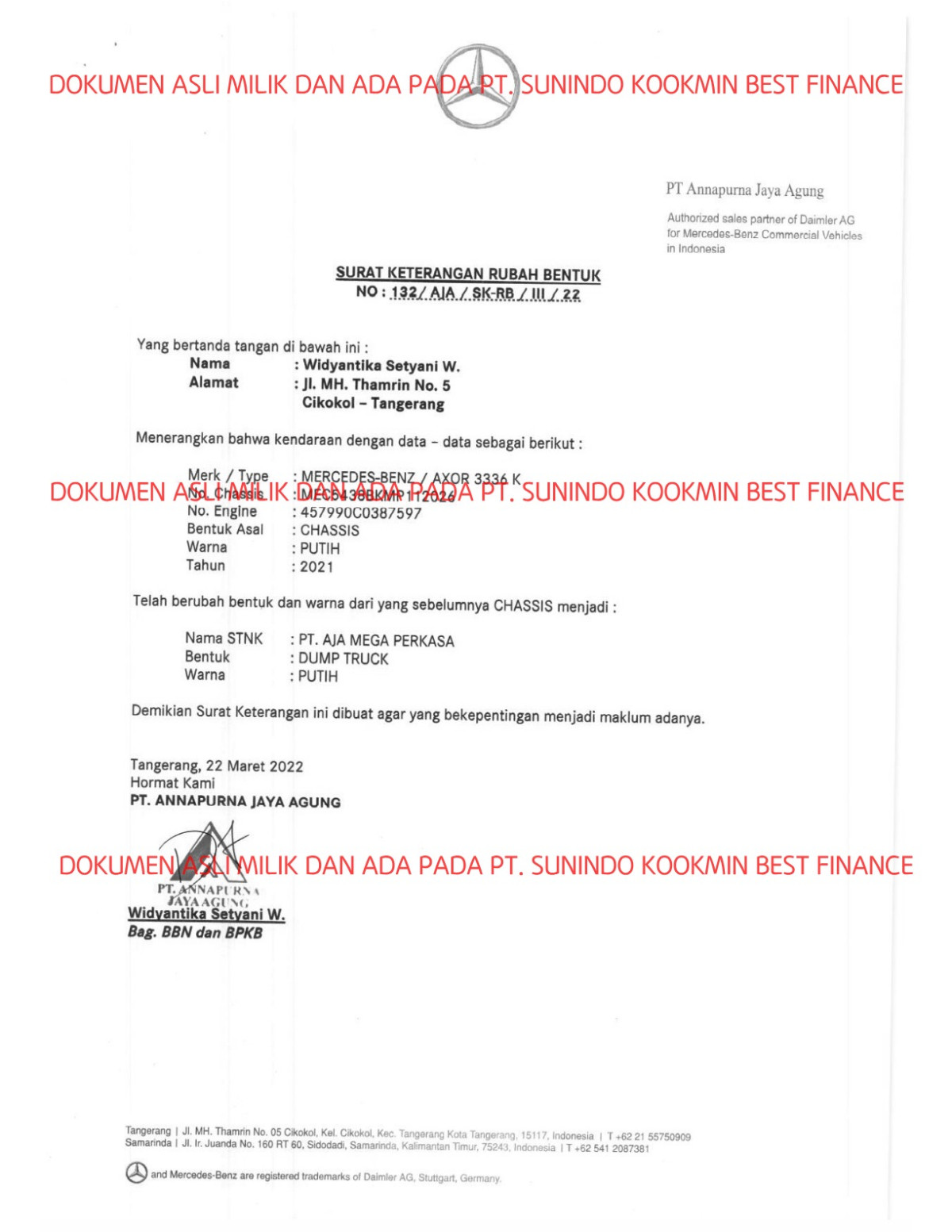 MERCEDES BENZ AXOR 336K