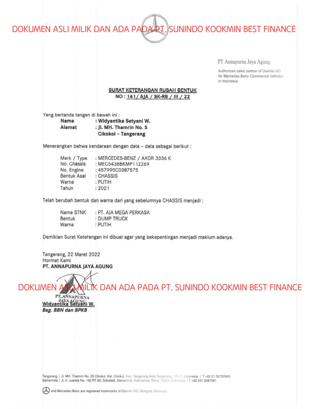 MERCEDES BENZ AXOR 336K