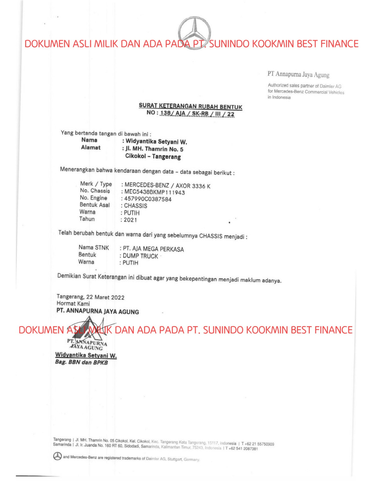 MERCEDES BENZ AXOR 336K