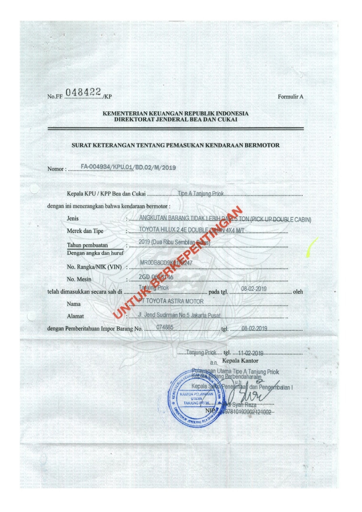 TOYOTA HILUX DOUBLE CABIN