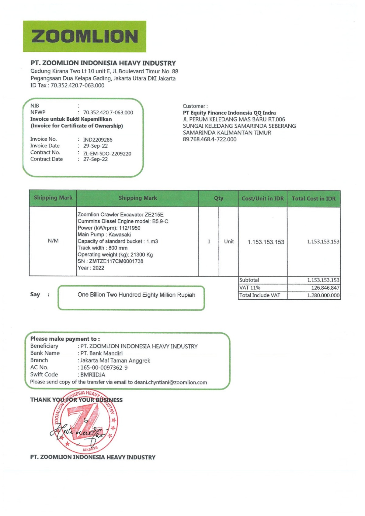 ZOOMLION ZD320-3