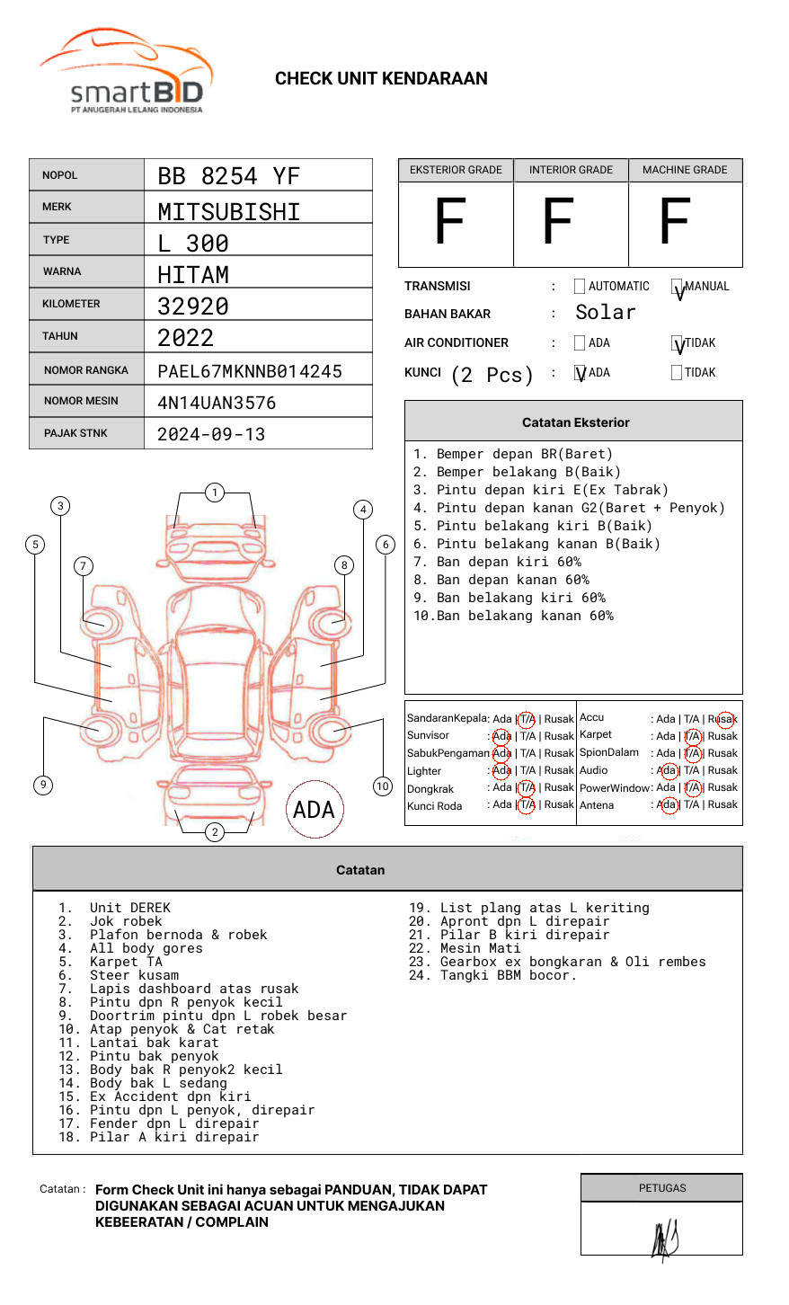 MITSUBISHI L300 PU FB-R (4X2)