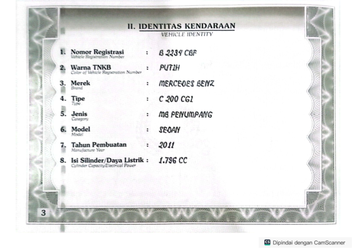 MERCEDES BENZ C 200 CGI