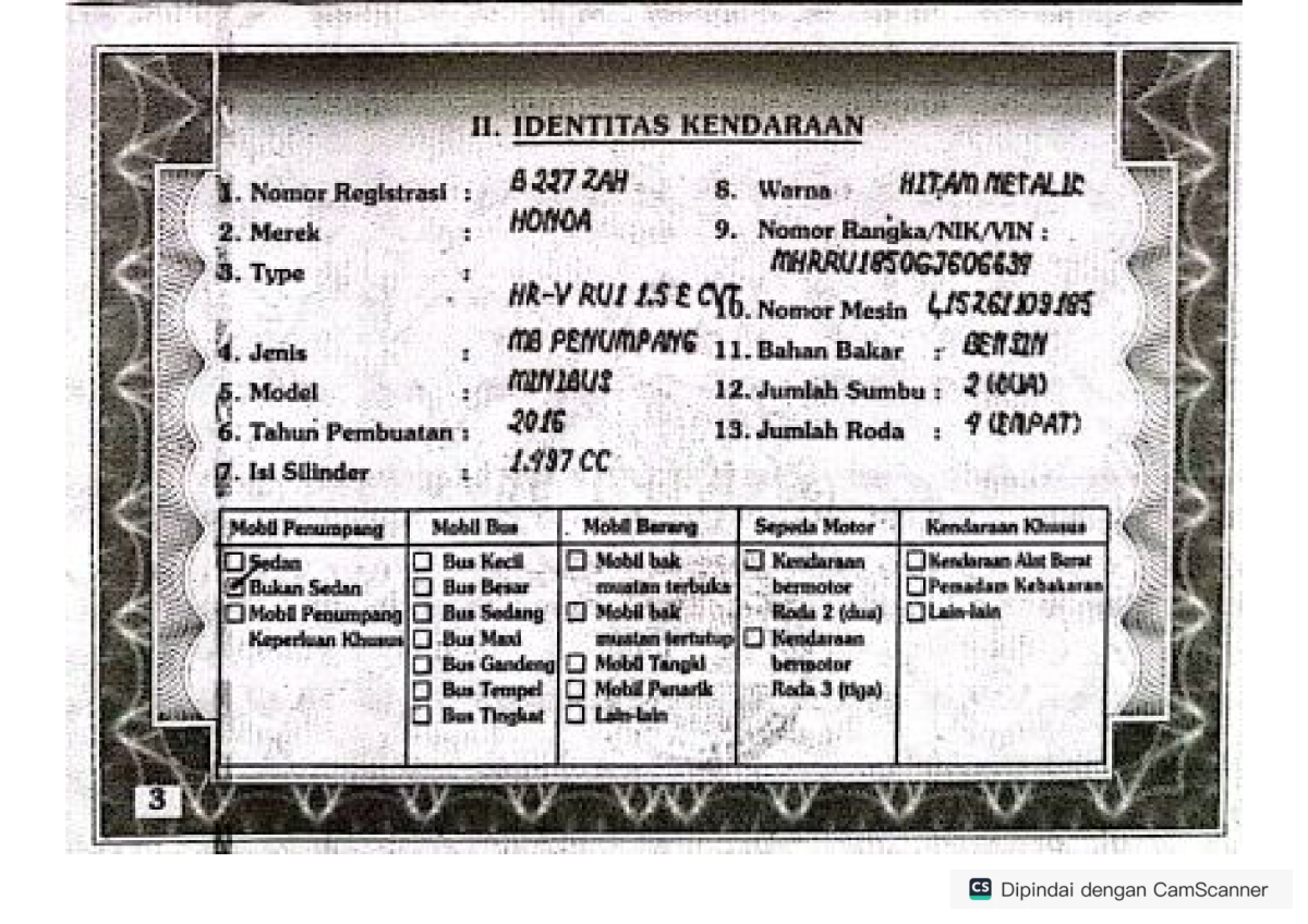 HONDA HRV RU1 1.5 E CVT