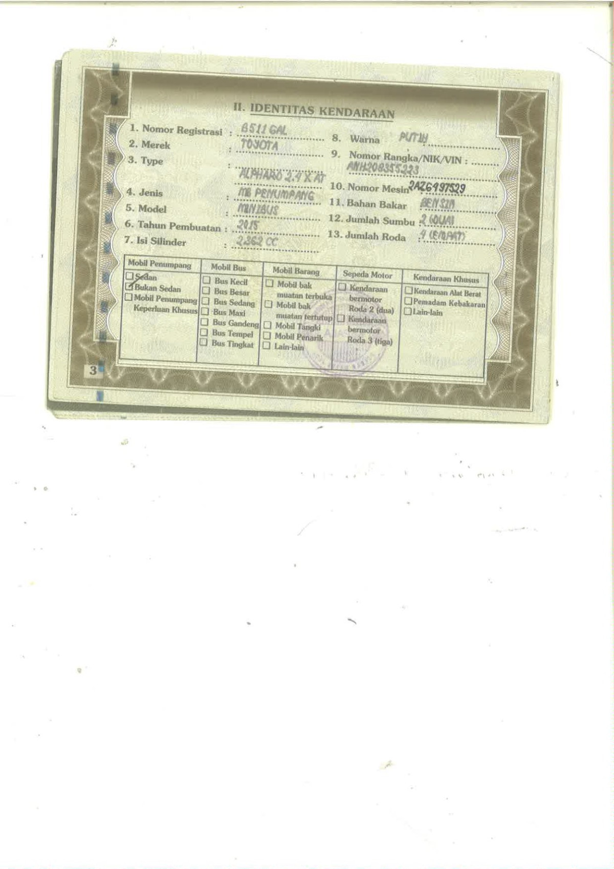 TOYOTA ALPHARD 2.4 X