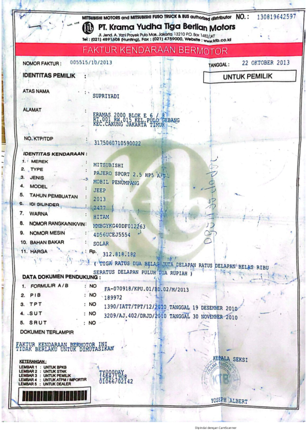 MITSUBISHI PAJERO SPORT 2.5 HP (4X2) A/T