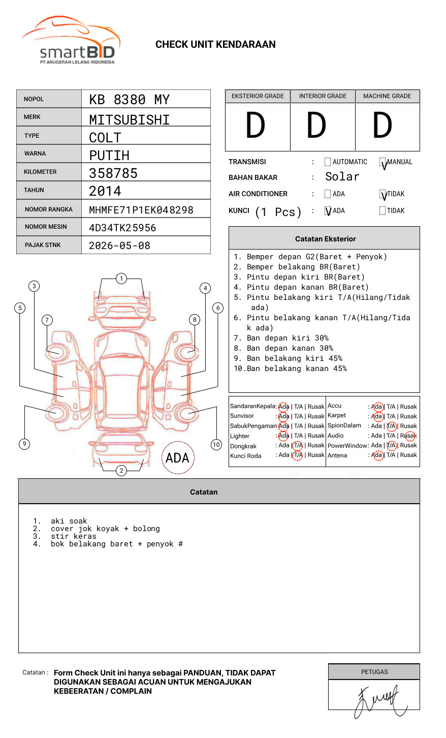 MITSUBISHI COLT
