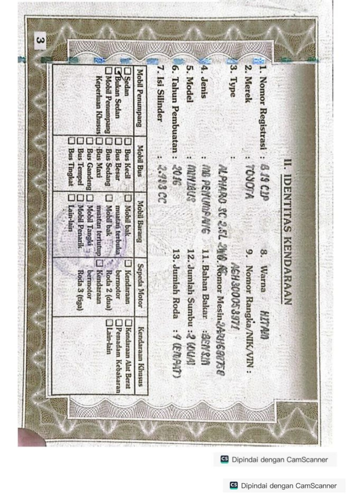 TOYOTA  ALPHARD  SC25L 2WD A/T