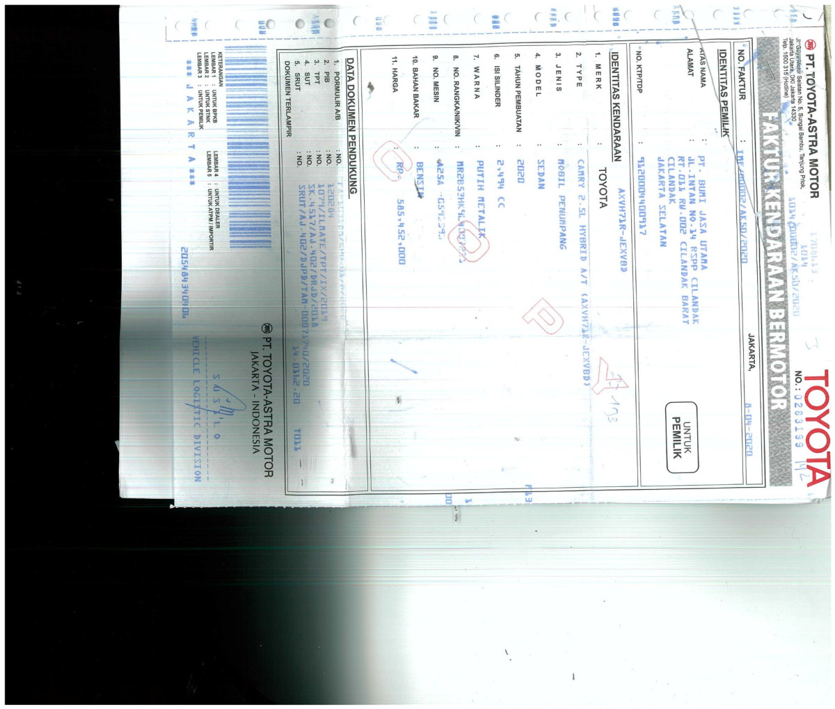 TOYOTA CAMRY 2.5L HYBRID