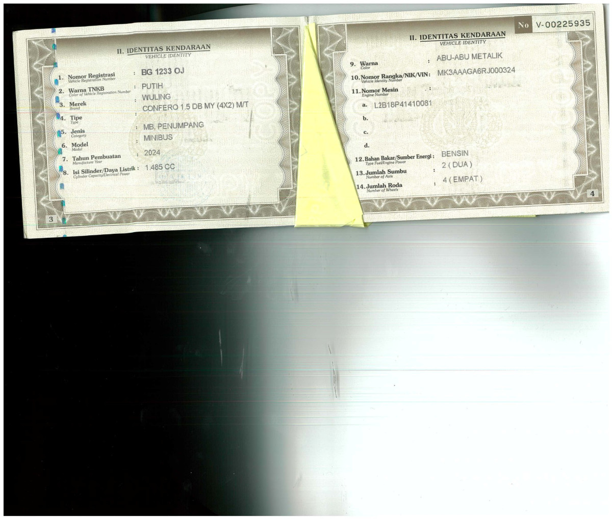 WULING CONFERO 1.5 DB MY (4X2)