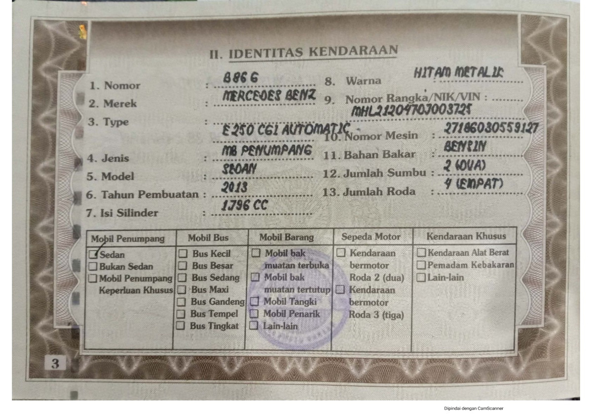 MERCEDES BENZ E 250 CGI