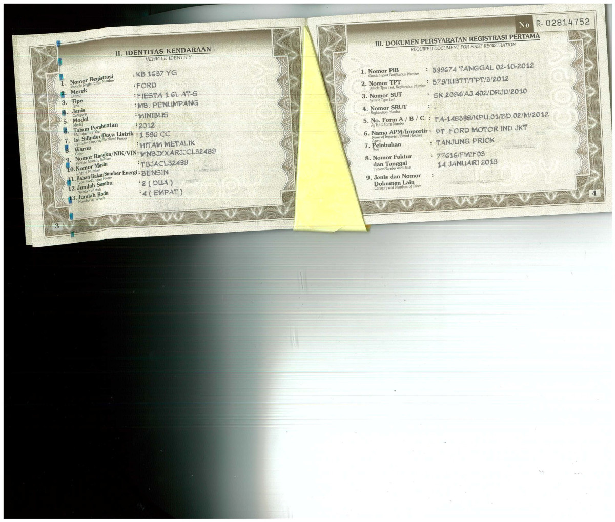 FORD FIESTA1.6L AT S