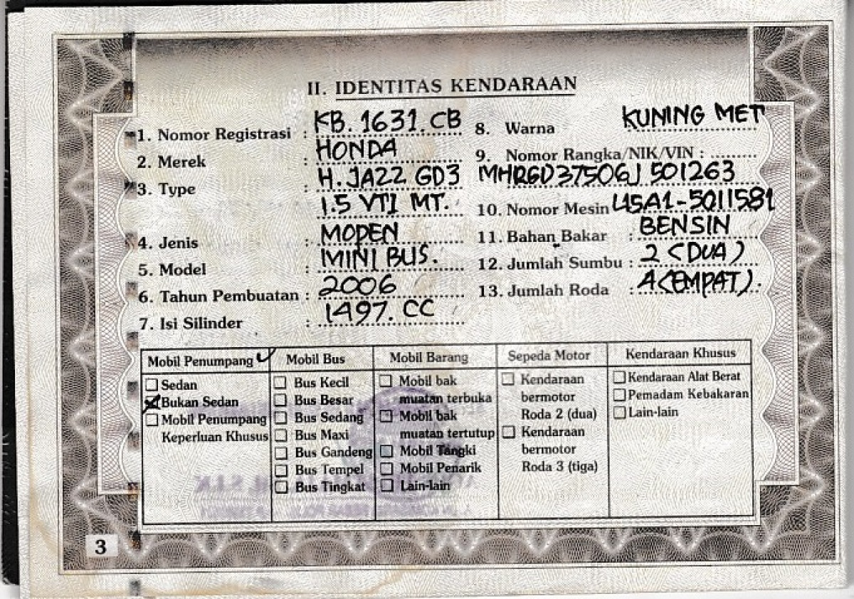 HONDA JAZZ GD3 1.5 VTI