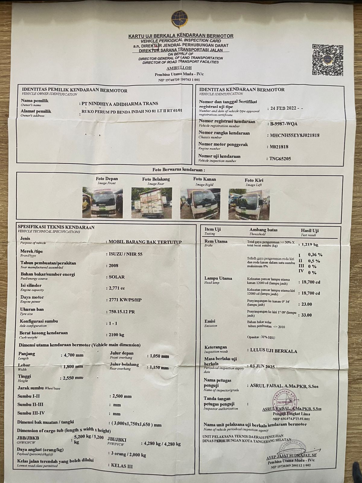 ISUZU NHR 55
