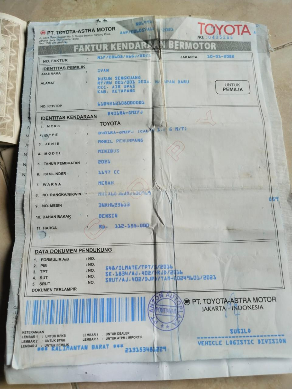 TOYOTA CALYA 1.2 G M/T