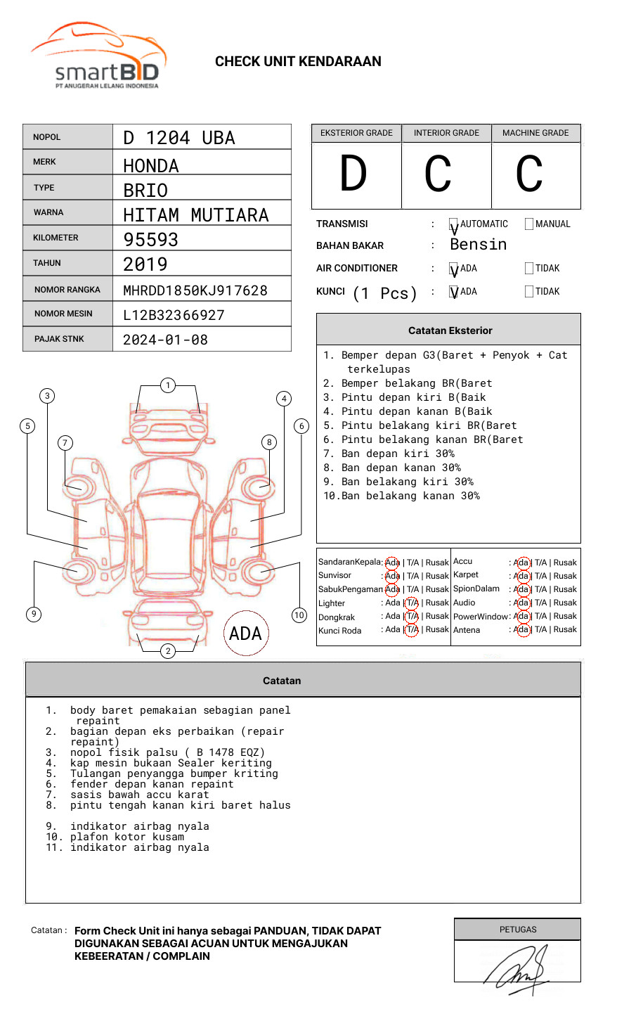 HONDA BRIO SATYA 1.2 E