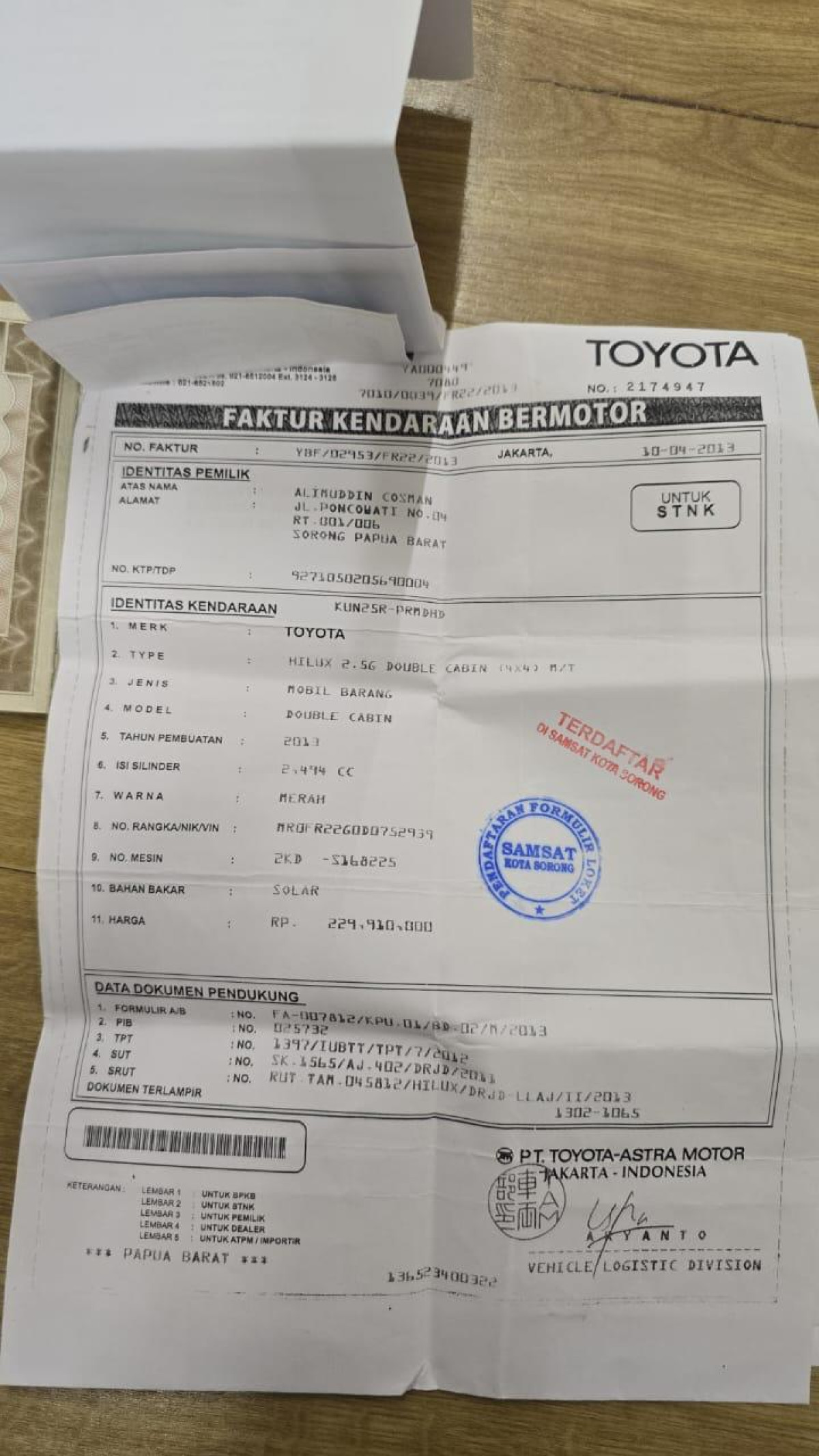 TOYOTA HILUX HILUX DOUBLE CABIN