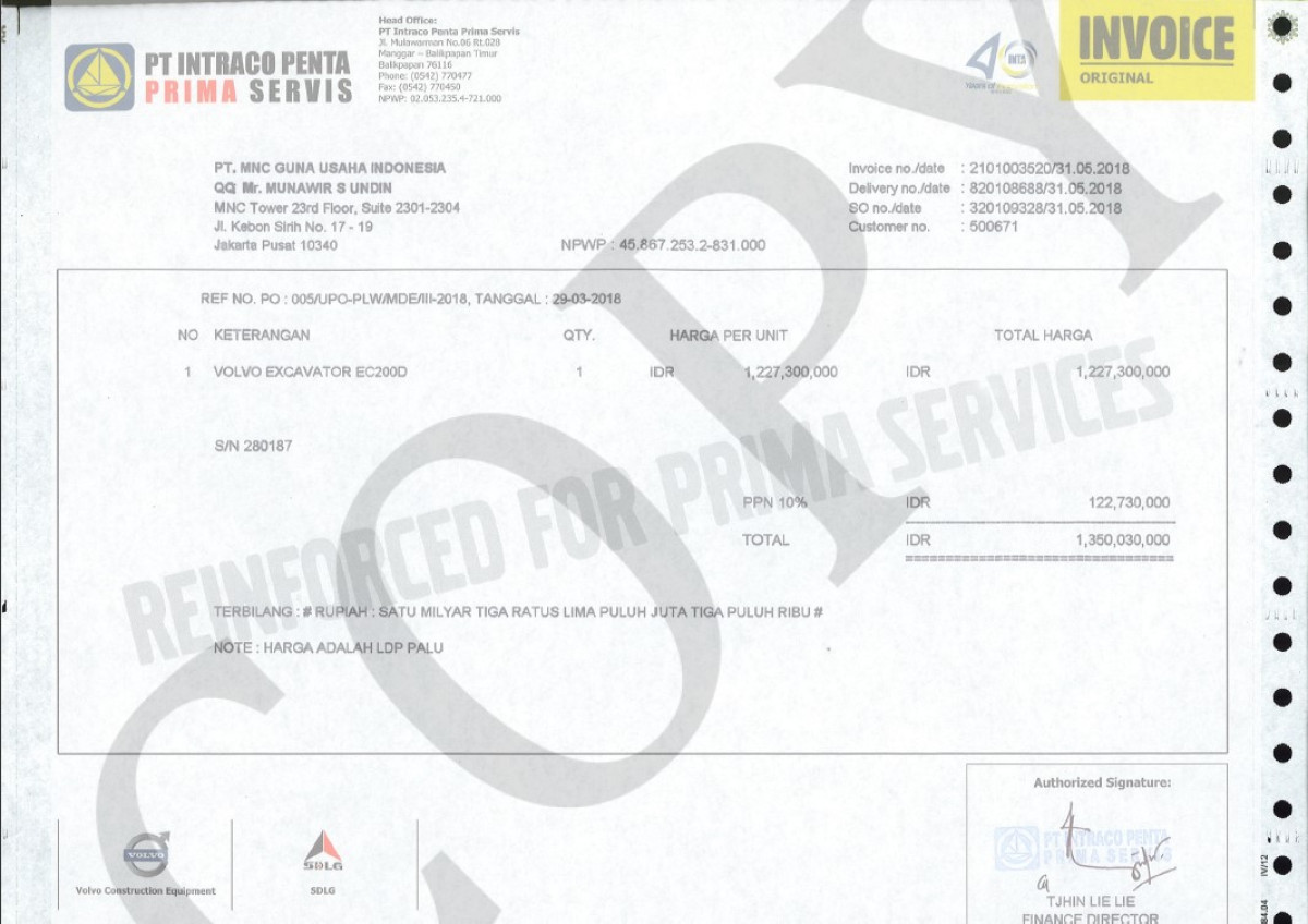 VOLVO EXCAVATOR EC 200D