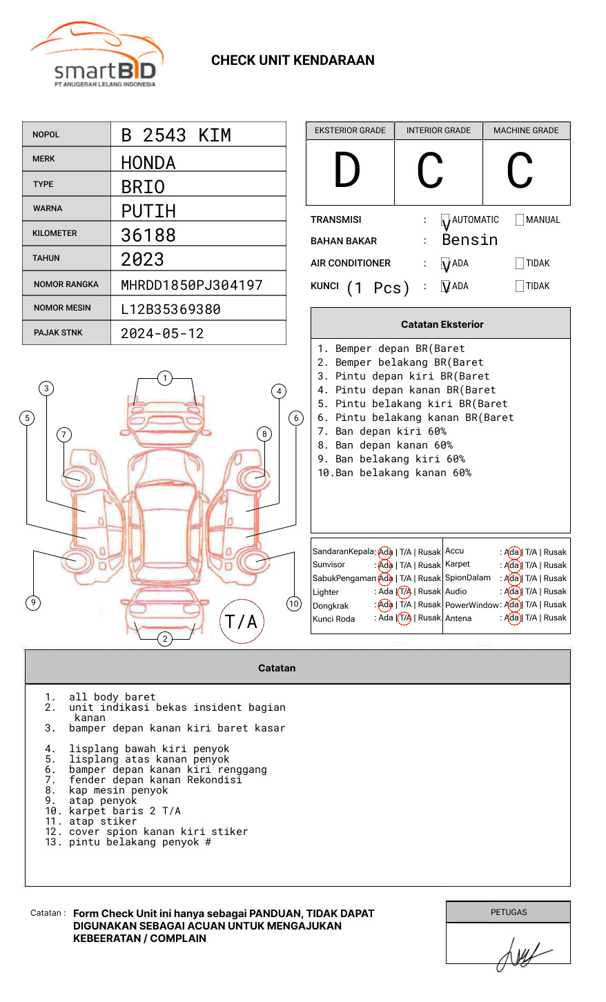HONDA BRIO SATYA 1.2 E