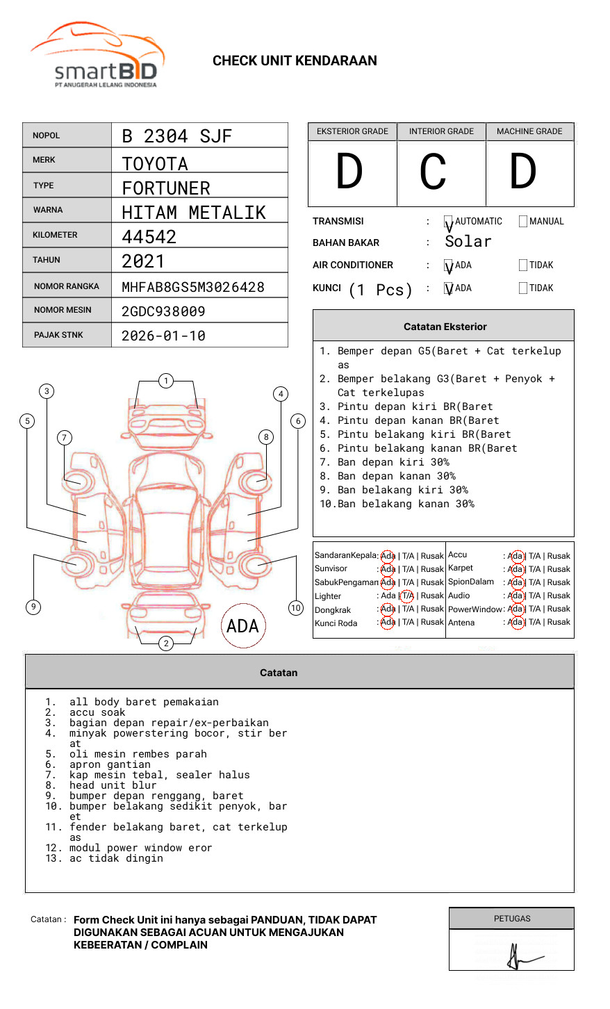 TOYOTA FORTUNER 2.4 VRZ