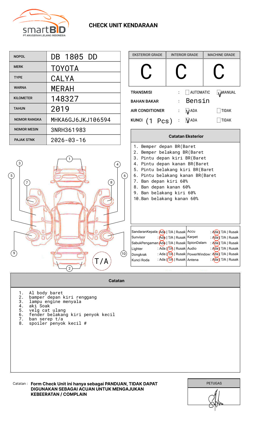 TOYOTA CALYA 1.2 G M/T