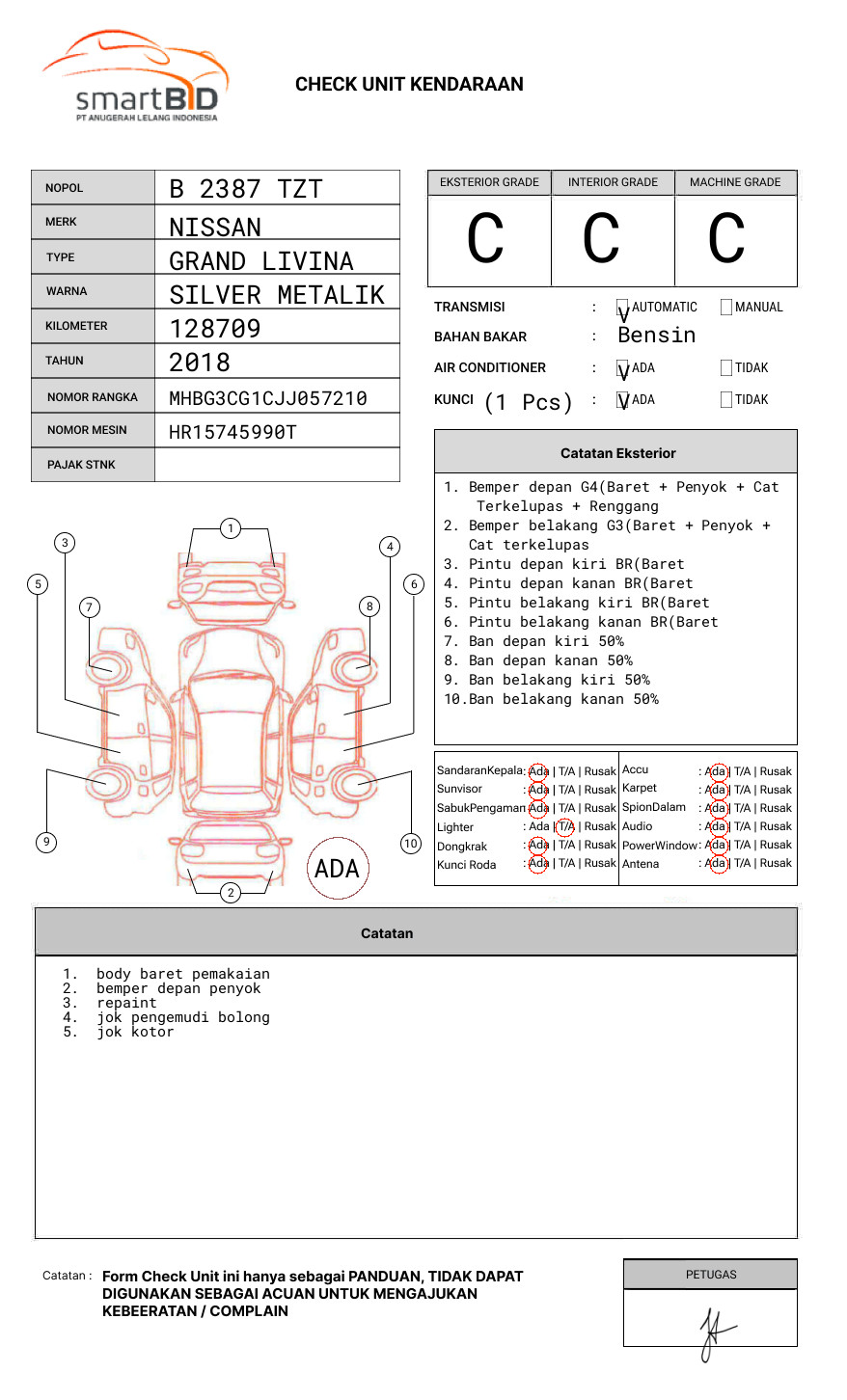 NISSAN GRAND LIVINA XV