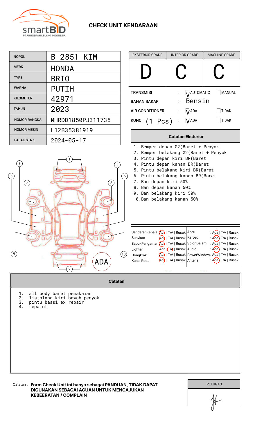 HONDA BRIO SATYA 1.2 E