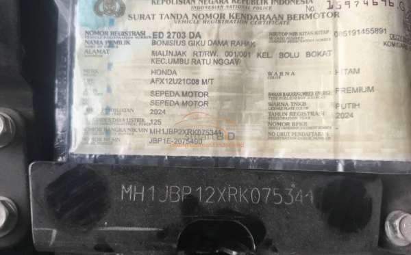 HONDA SUPRA X 125 FI CW