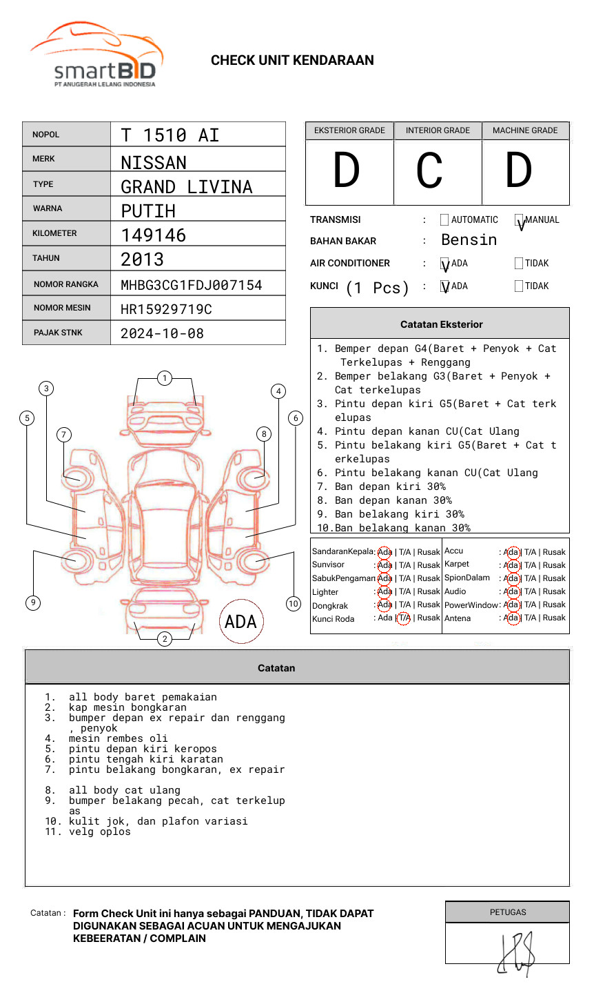 NISSAN GRAND LIVINA XV
