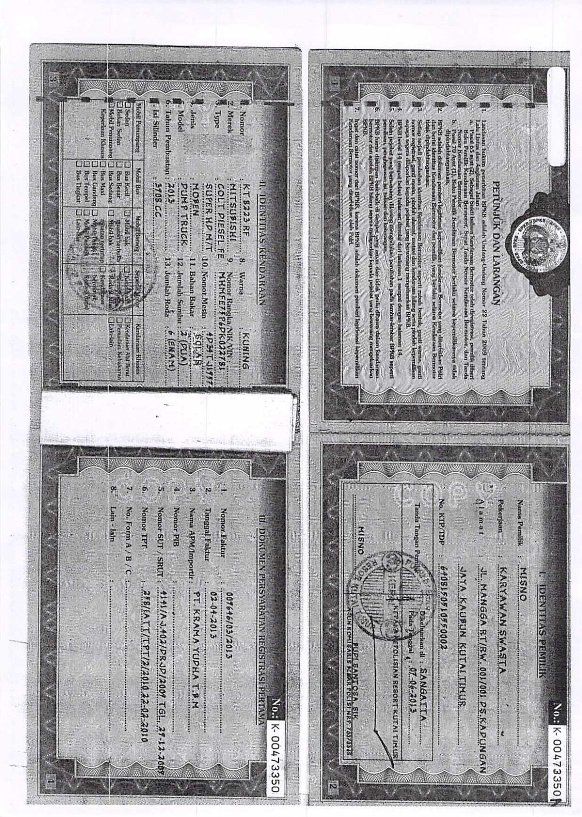 MITSUBISHI  COLT DIESEL  FE