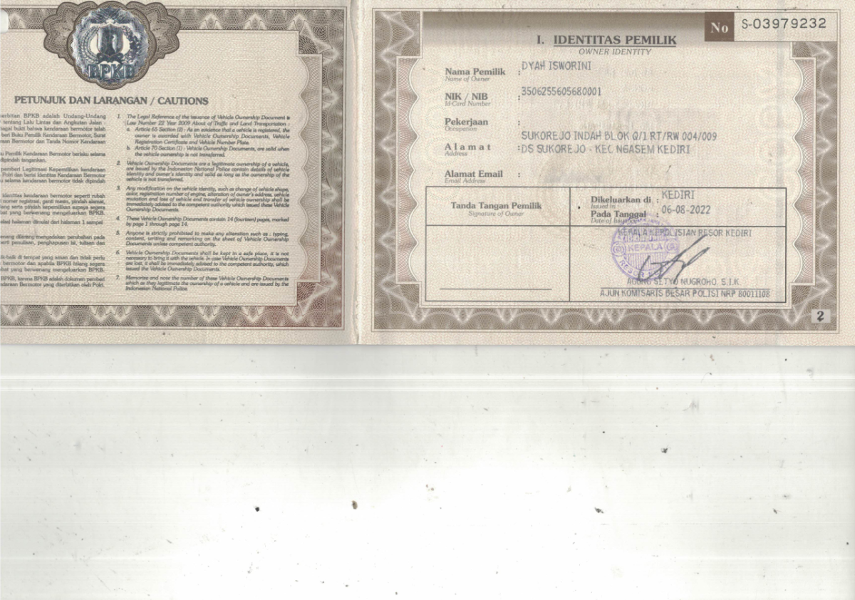 HONDA BRV DG3 1.5L PRECVT