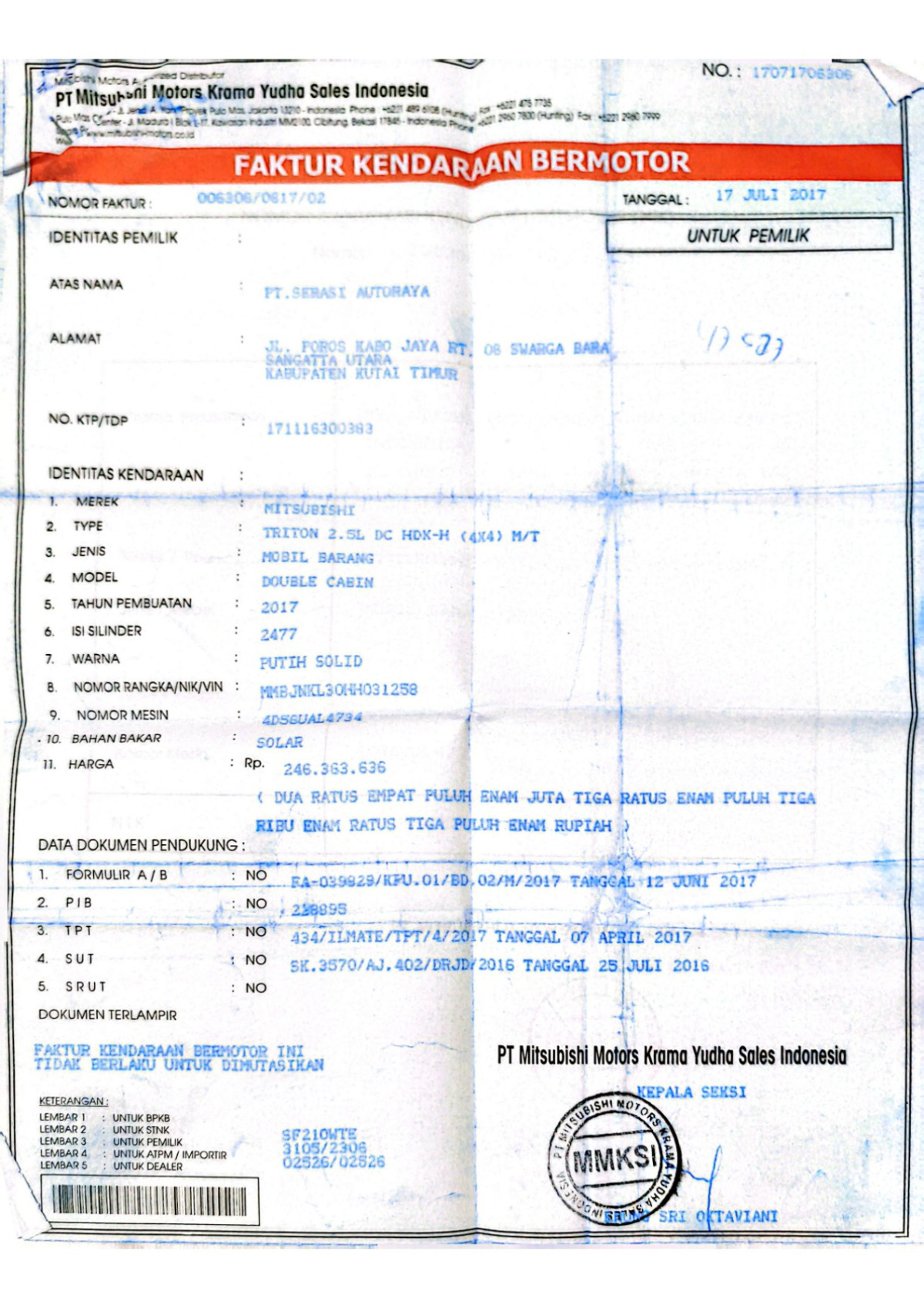 MITSUBISHI  TRITON DC HDX-H