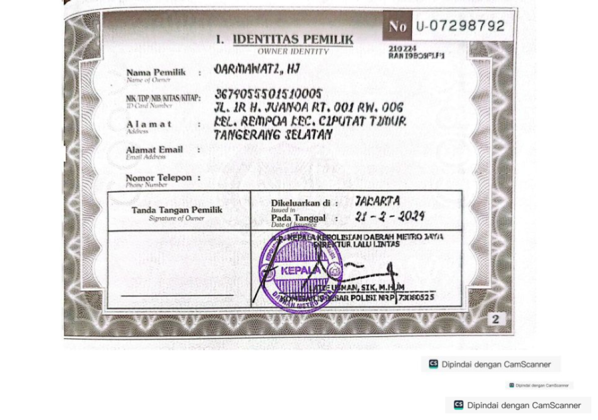 TOYOTA FORTUNER 2.5G AT