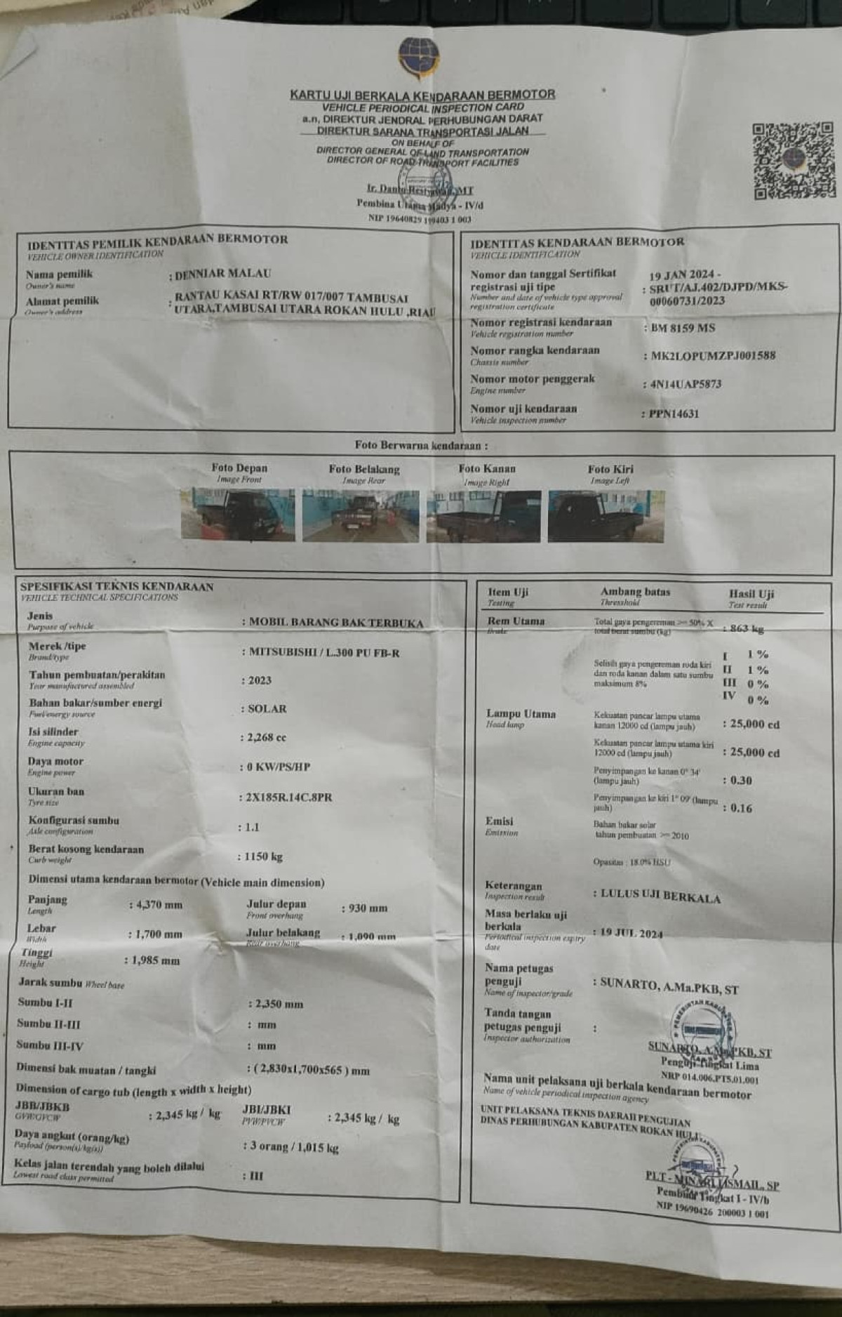 MITSUBISHI L300 PU FB-R (4X2)