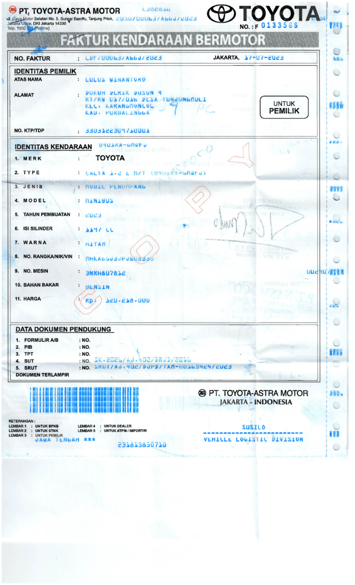 TOYOTA CALYA 1.2 E M/T