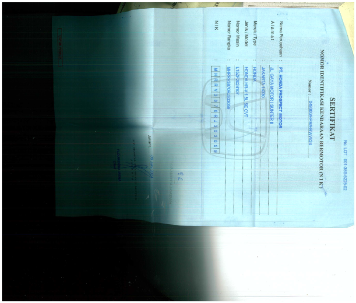 HONDA HRV 1.5L SE CVT