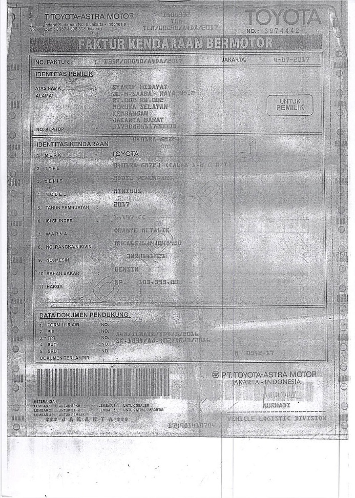 TOYOTA CALYA 1.2 G M/T