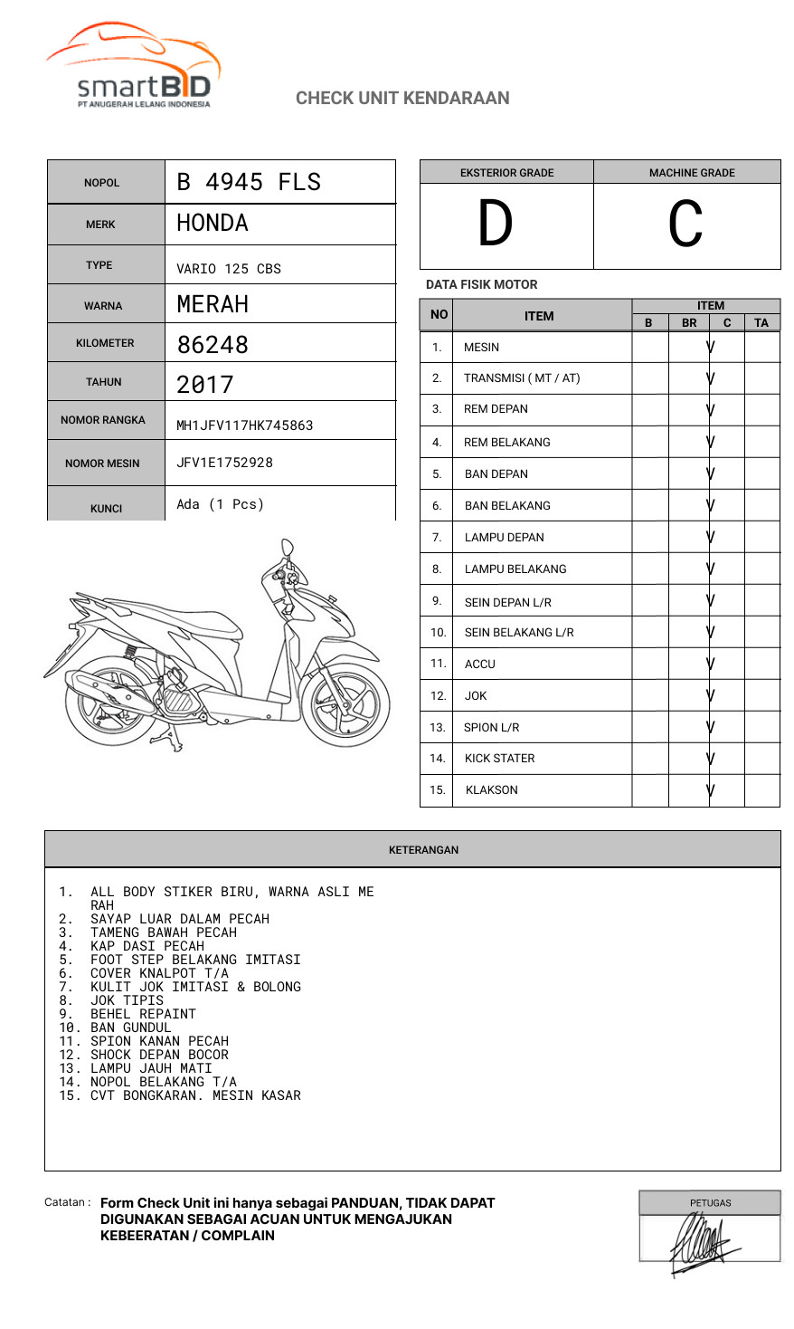 HONDA VARIO 125 CBS