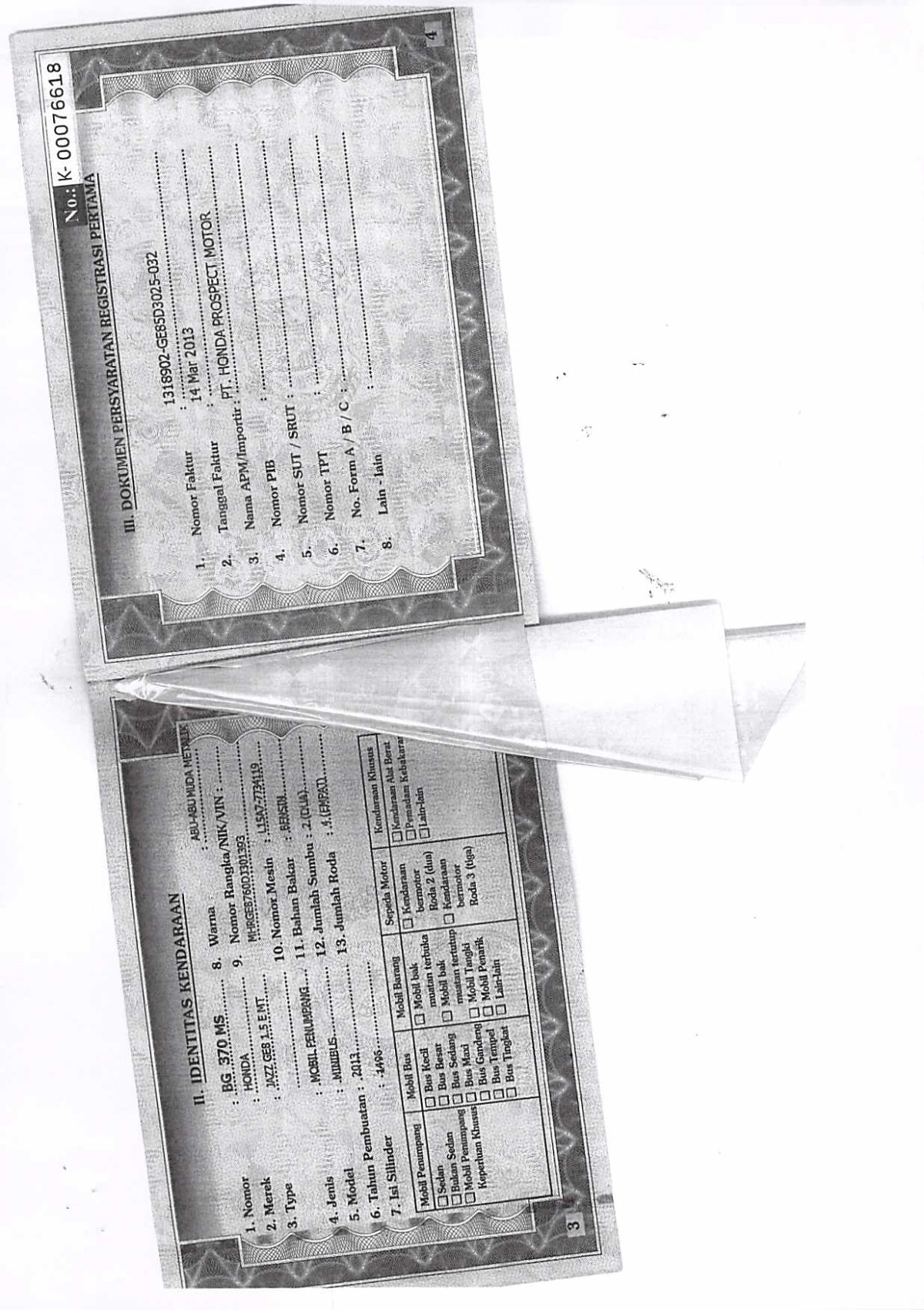 HONDA JAZZ GE8 1.5 E