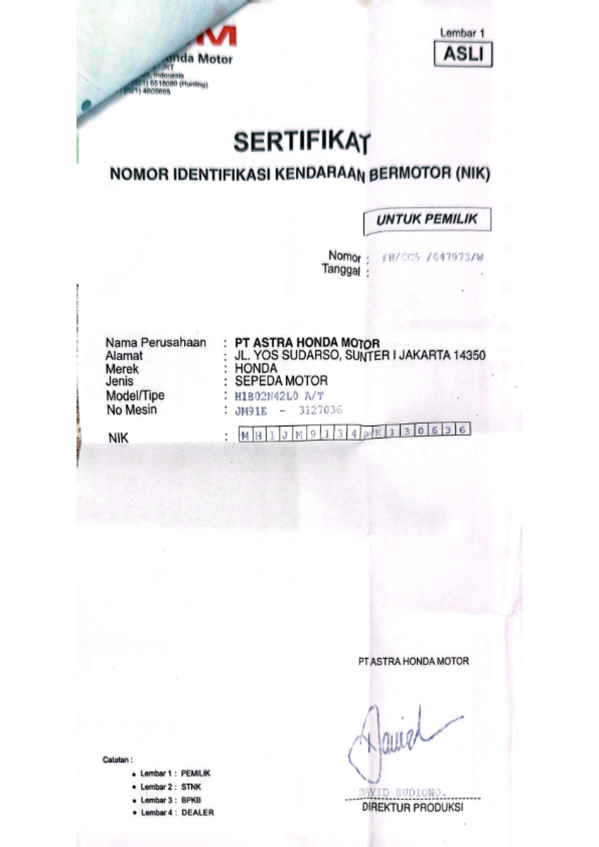 HONDA BEAT CBS FI CW