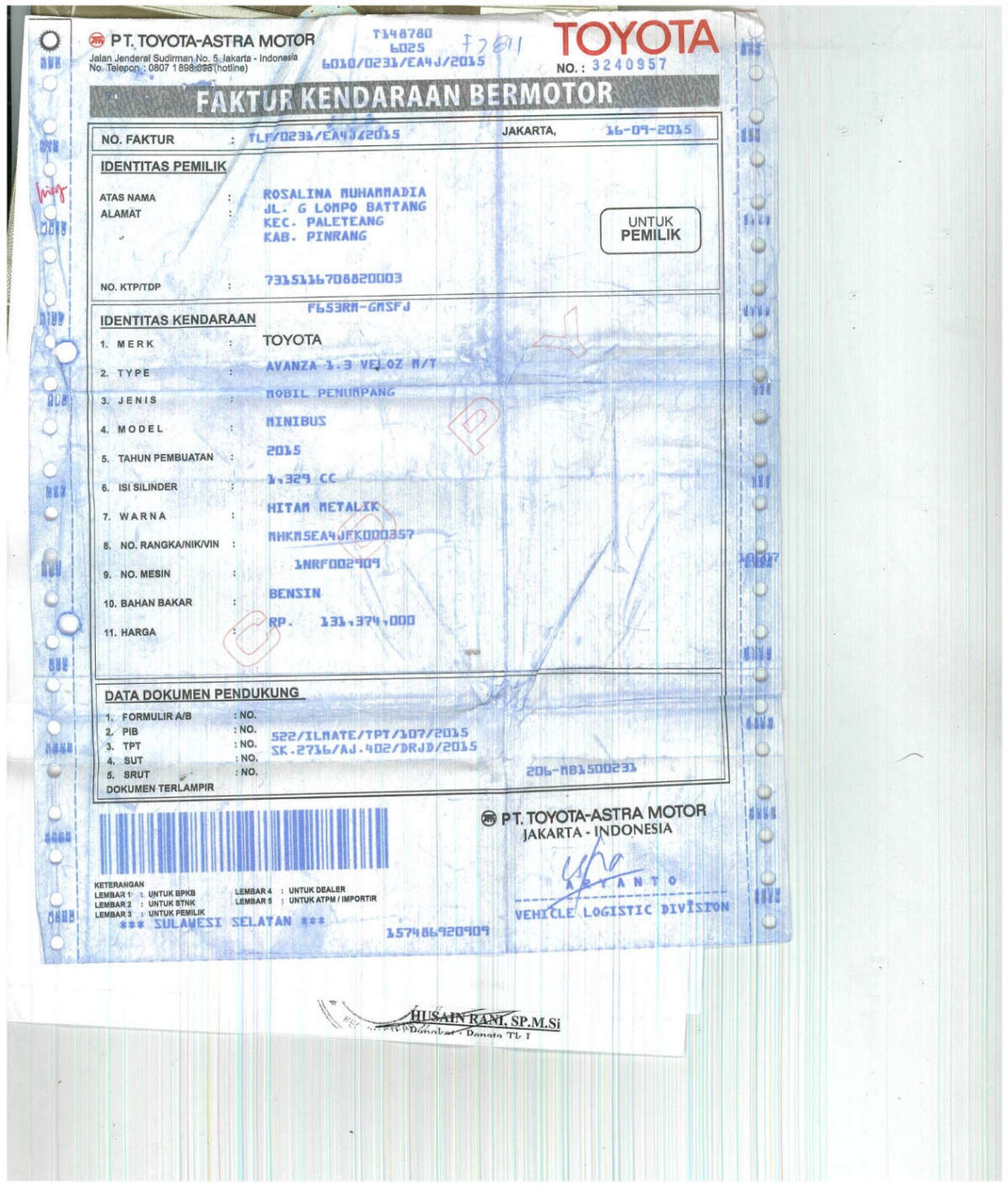 TOYOTA  AVANZA VELOZ 1.5