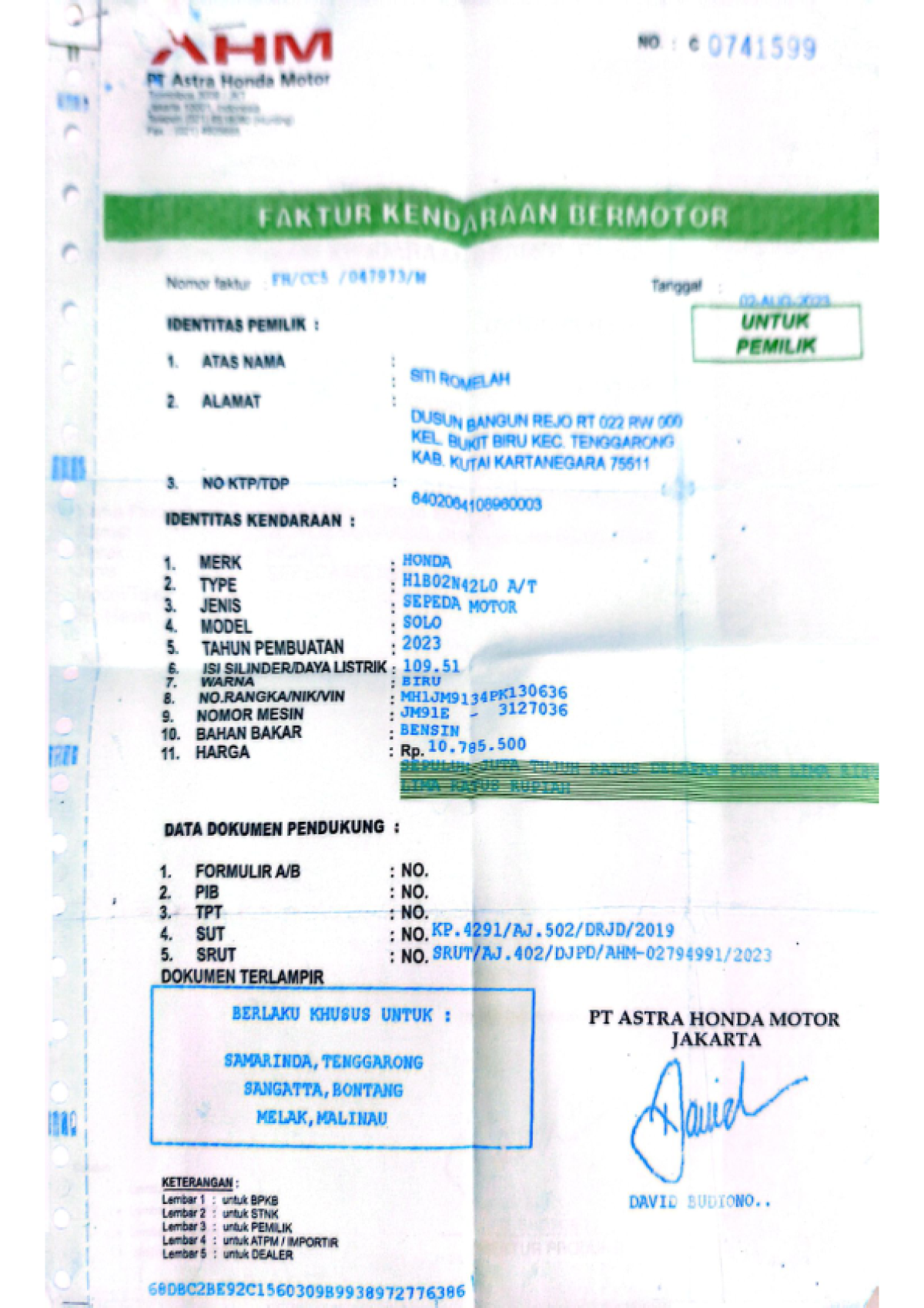 HONDA BEAT CBS FI CW