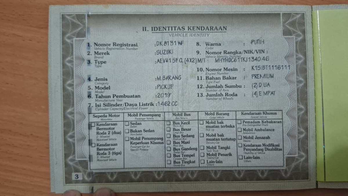 SUZUKI  CARRY  CL PICK UP