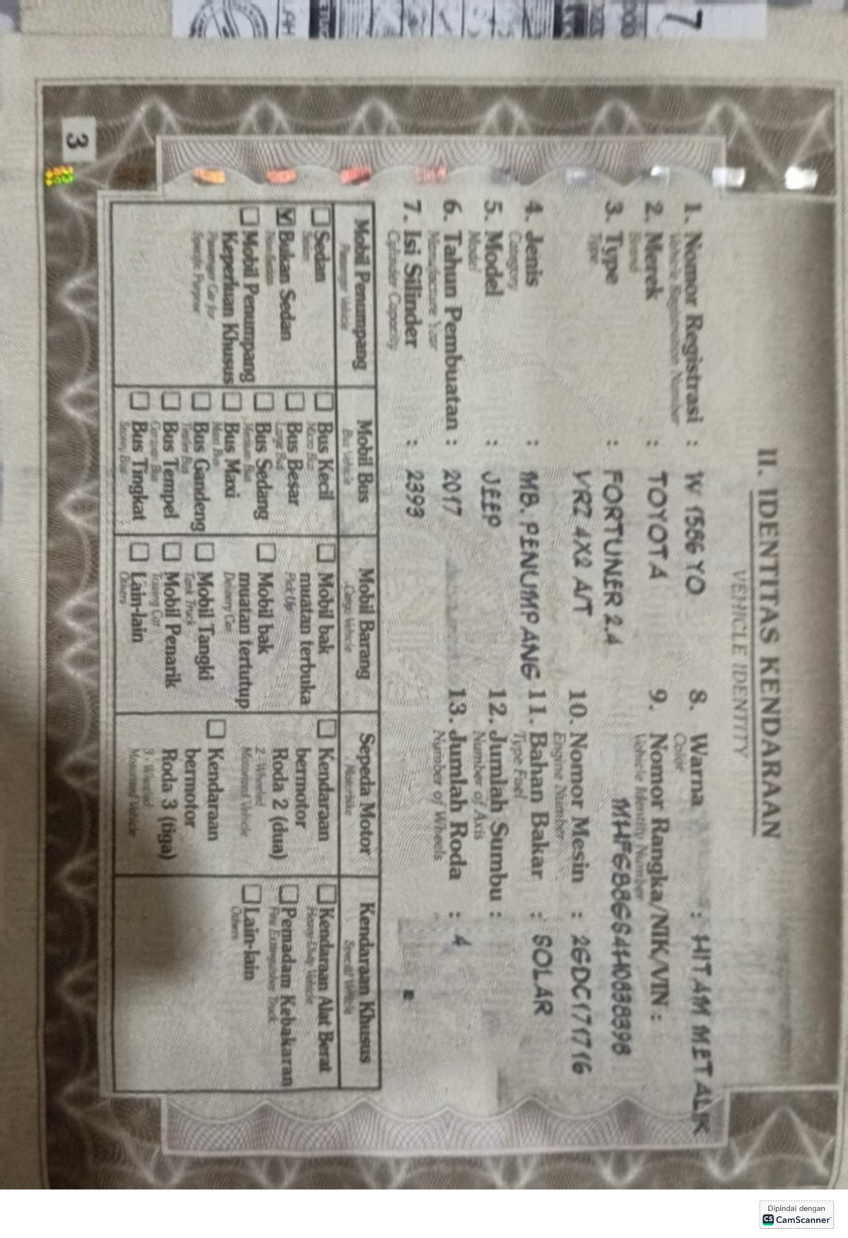 TOYOTA  FORTUNER  2.4 VRZ