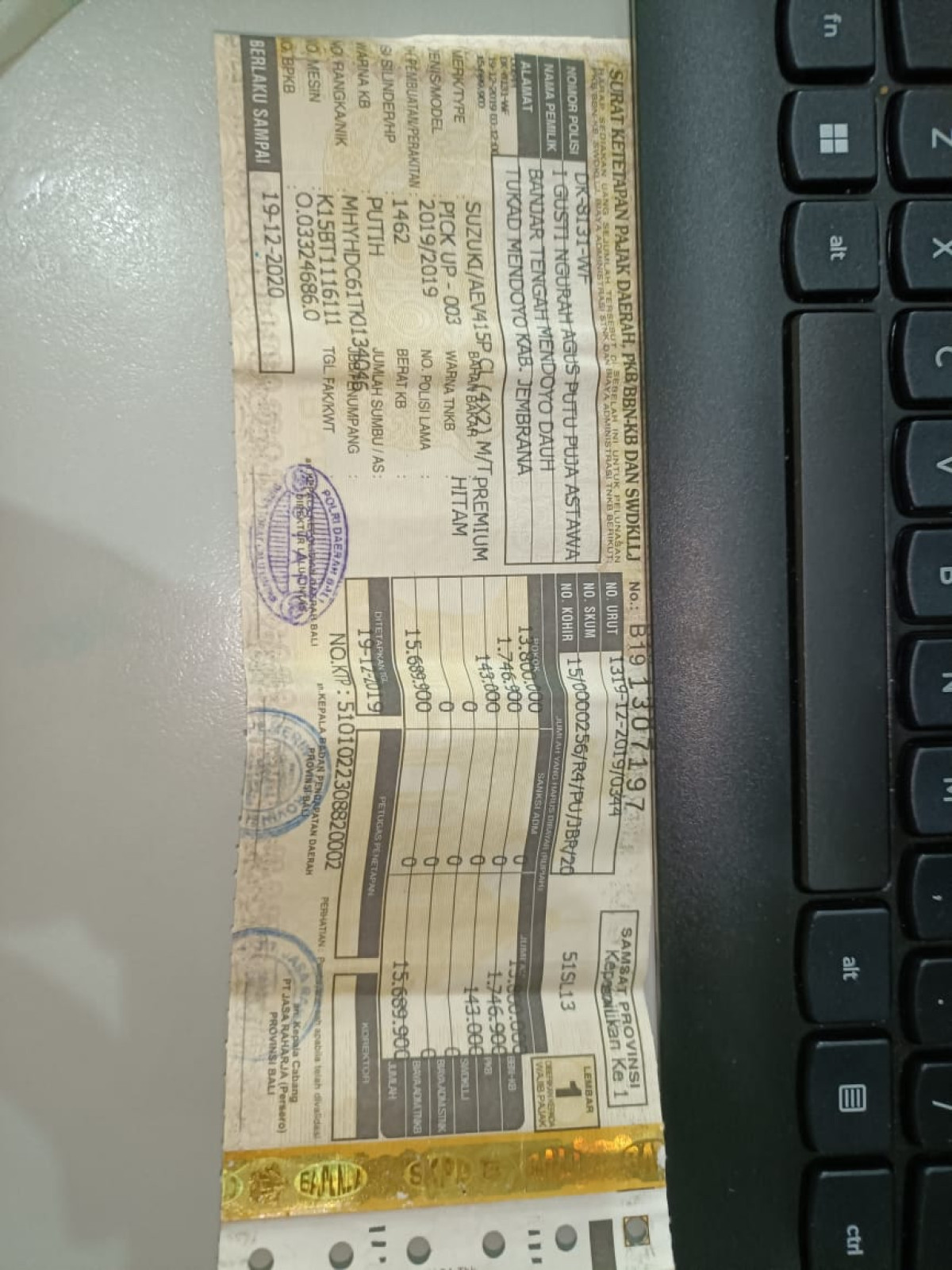 SUZUKI  CARRY  CL PICK UP