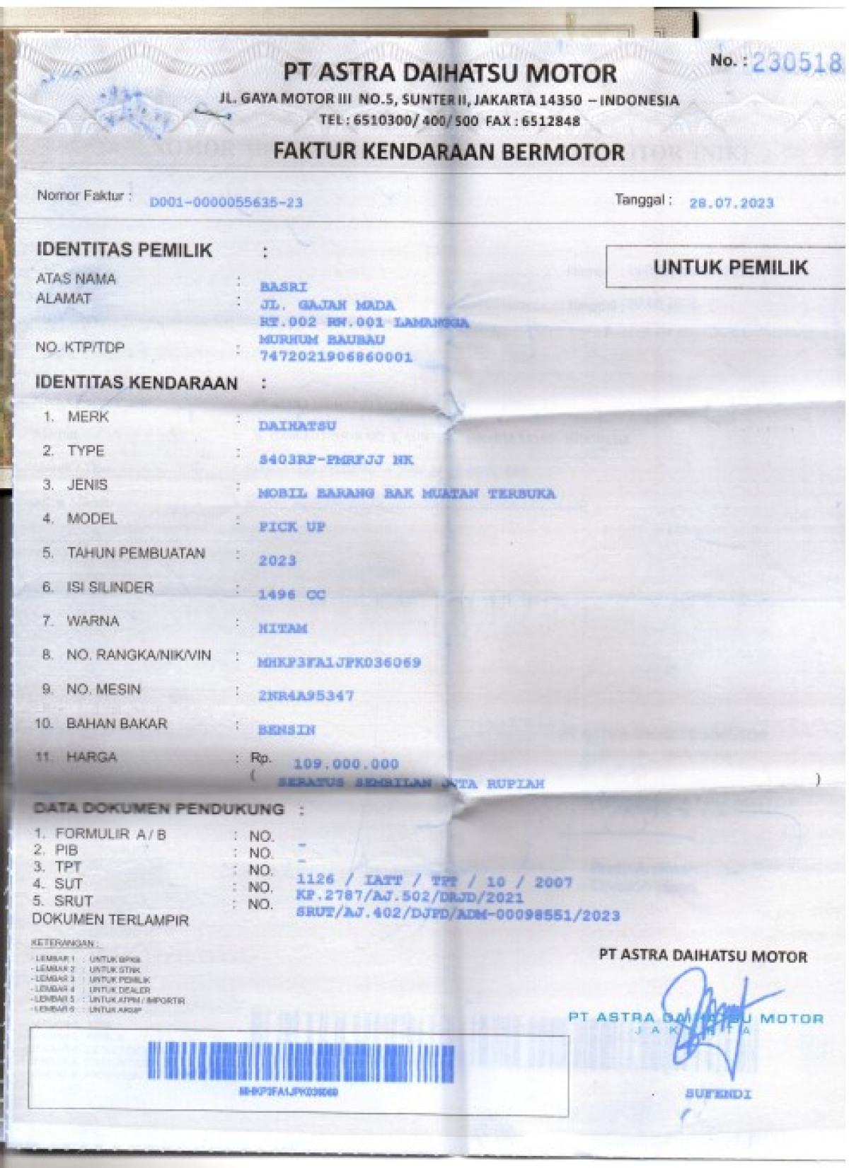 DAIHATSU GRAN MAX  PICK-UP