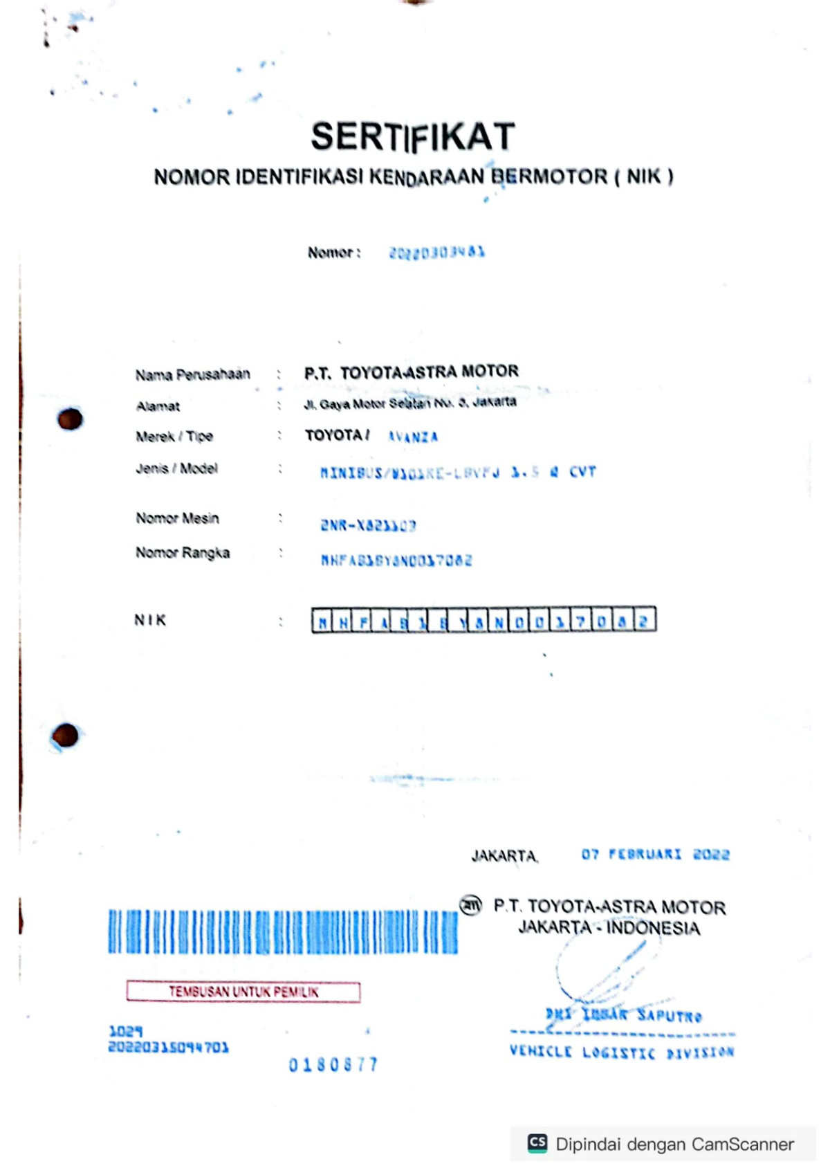 TOYOTA VELOZ 1.5 Q CVT